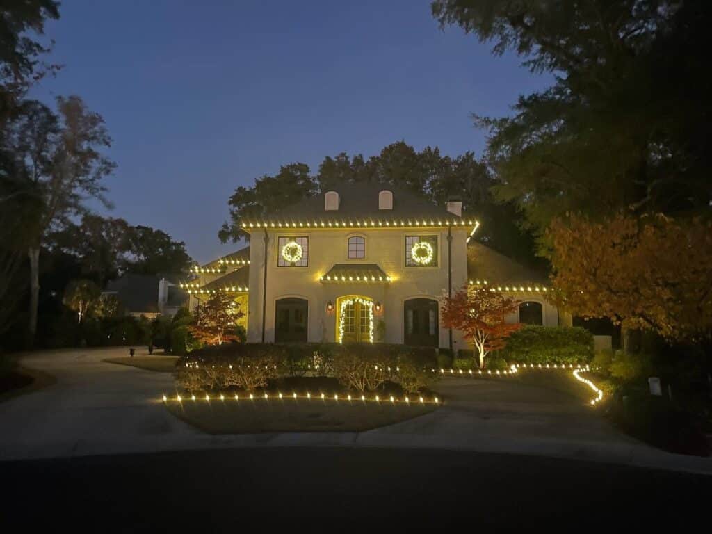 christmas light installation landfall